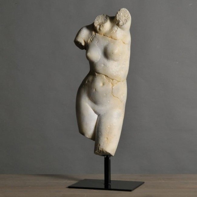 Ateliers C S Davoy Statua Classica Artigianale Busto Venus Nuda H Cm