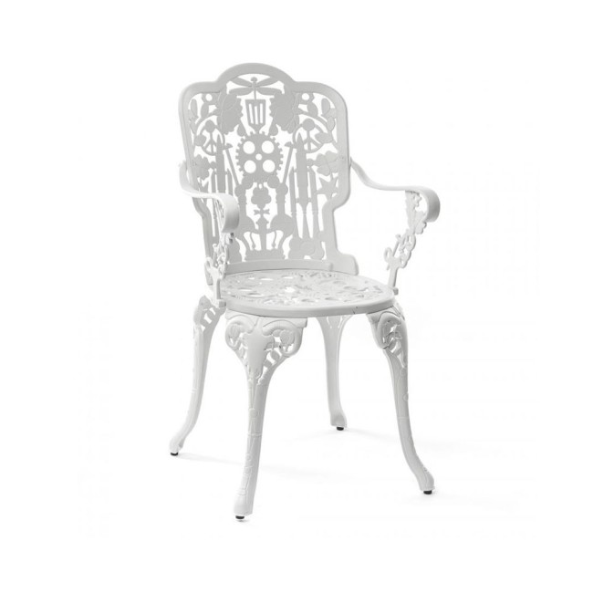 Industry Collection Aluminium Armchair White –...