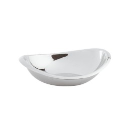 Sambonet Ciotola ovale Twist in acciaio inox 14 × 12 cm