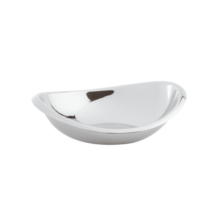 Sambonet Ciotola ovale Twist in acciaio inox 14 × 12 cm