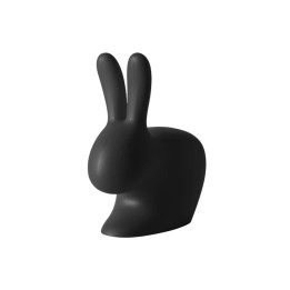 Qeeboo Sedia Rabbit Chair Baby nera