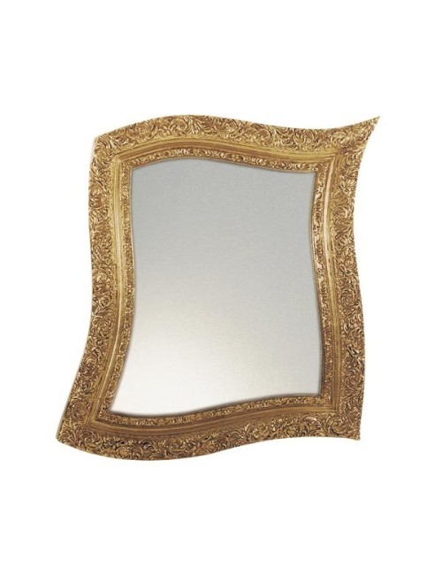 SPECCHIO NEO BAROCCO FOGLIA ORO