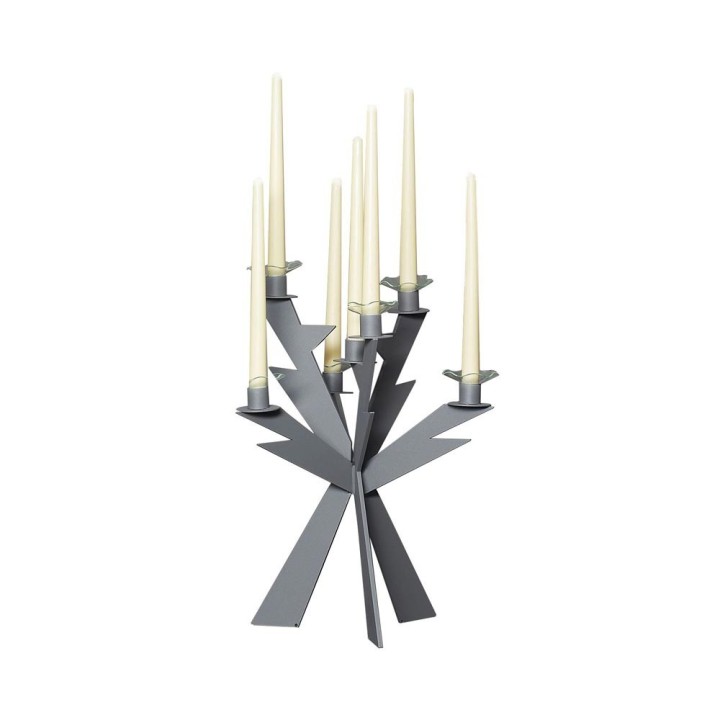 Arti e Mestieri Candelabro Zeus ardesia 7 candele