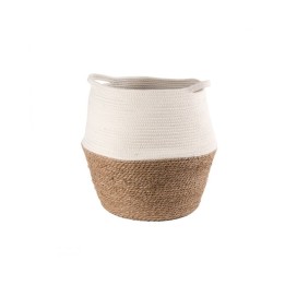 L'Oca Nera Cesto con manici in fibre naturali Ø 30 cm