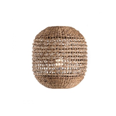 L'Oca Nera lampada da terra in rattan piccola H47cm