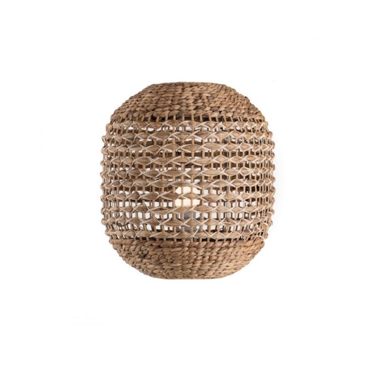 L'Oca Nera Lampada da terra in rattan alta 47 cm
