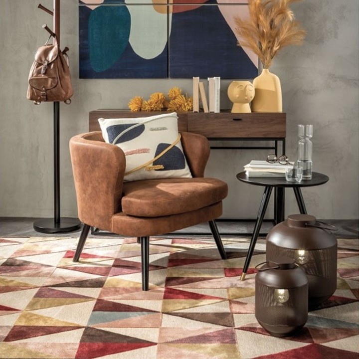 L'Oca Nera Tappeto decoro geometrico 160 × 230 cm