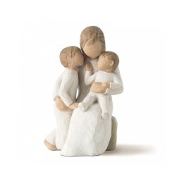 Enesco Statuetta Quietly in pietra artificiale alta 13,5 cm