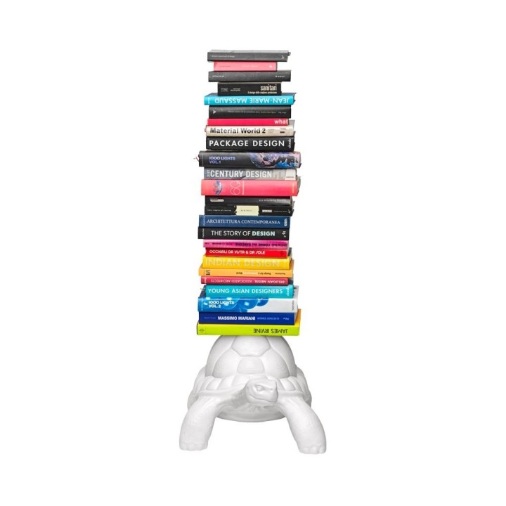 Qeeboo Libreria Turtle Carry bianca