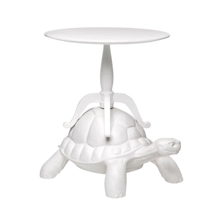 Qeeboo Tavolino Turtle Carry bianco