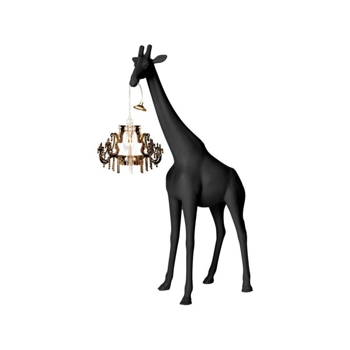 Qeeboo Giraffe in Love XS nera alta 100 cm