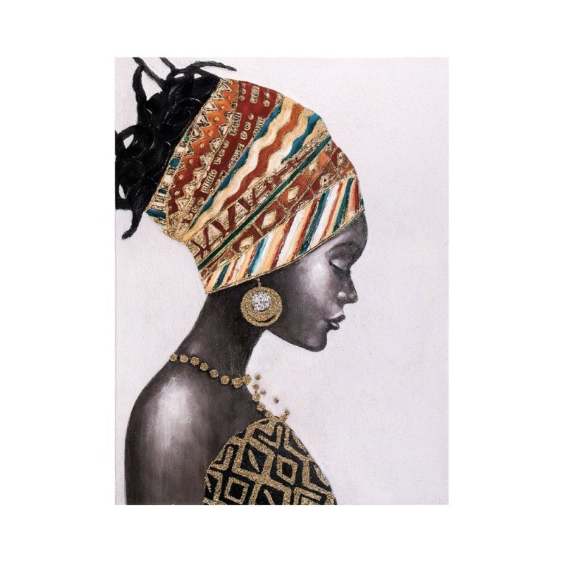 Quadro Ebano di Agave – Ritratto Moderno Dipinto a Mano su Tela