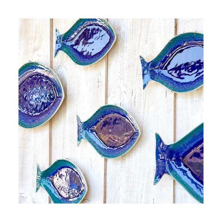 Casafina Piatto pesce Dourada Dori Blue lungo 43 cm
