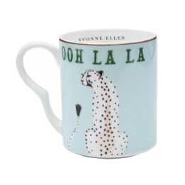 Yvonne Ellen Mug piccola Cheetah in bone china da 250 ml