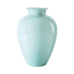 Venini Vaso Labuan verde rio e lattimo alto 38,5 cm