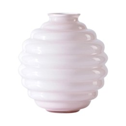 Venini Vaso Deco rosa cipria con interno lattimo alto 18 cm