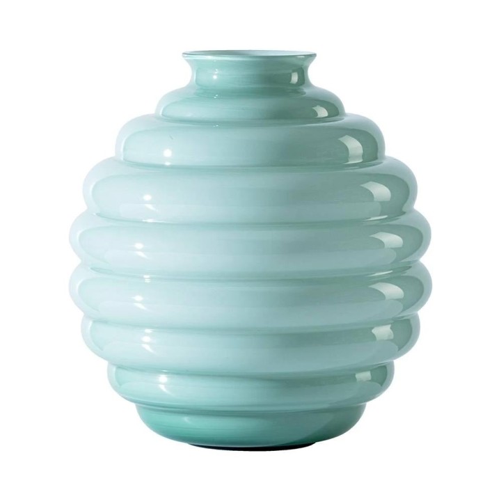 Venini Vaso Deco verde rio alto 29 cm