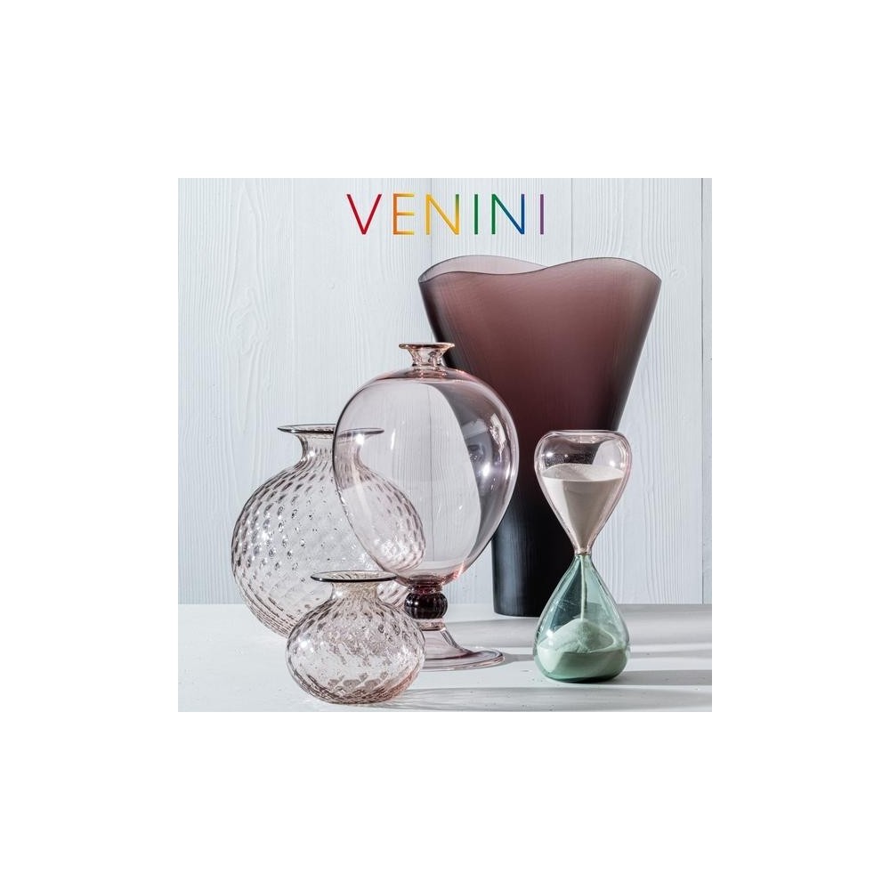 Vaso Deco Magenta Trasparente Venini 707.10 - Angiolella Versaci