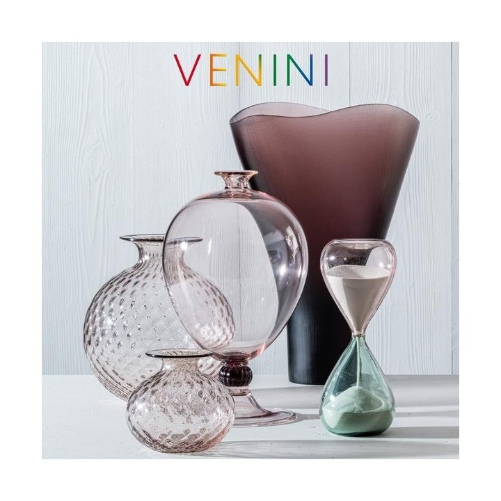 Venini Monofiori Balloton rosa cipria alto 16,5 cm