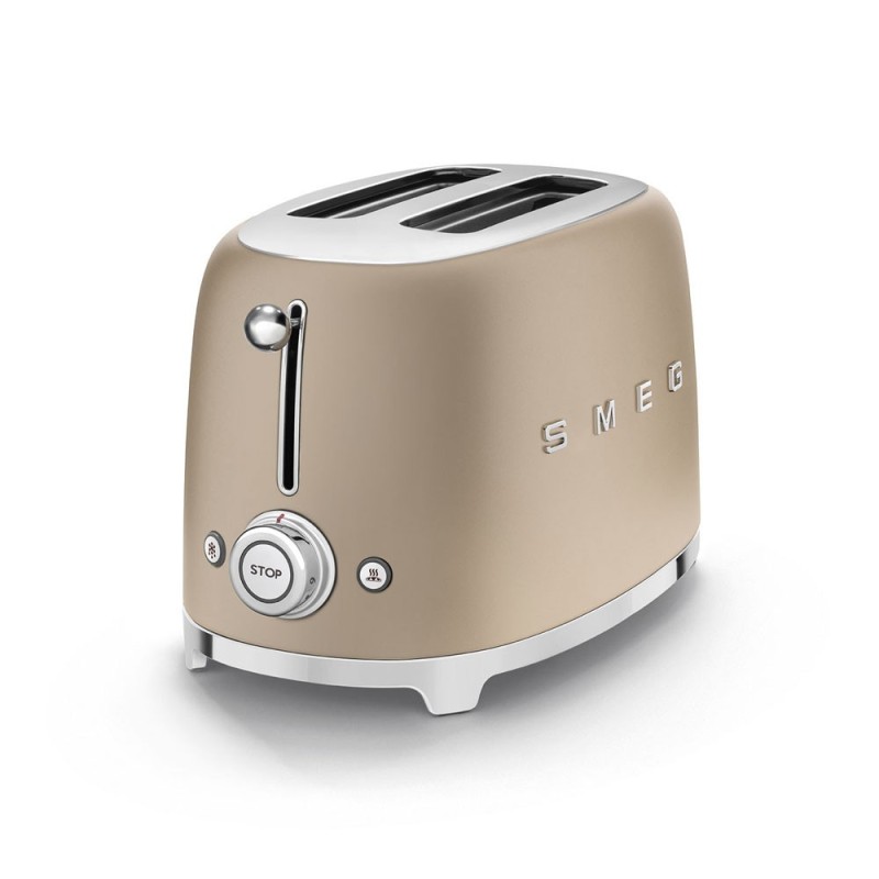 SMEG TOSTAPANE 2FT CHAMPAGNE MATTO