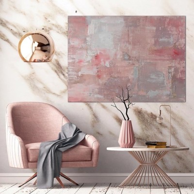 Quadro Astratto Sfumature di Rosa di Agave – Dipinto a... 2