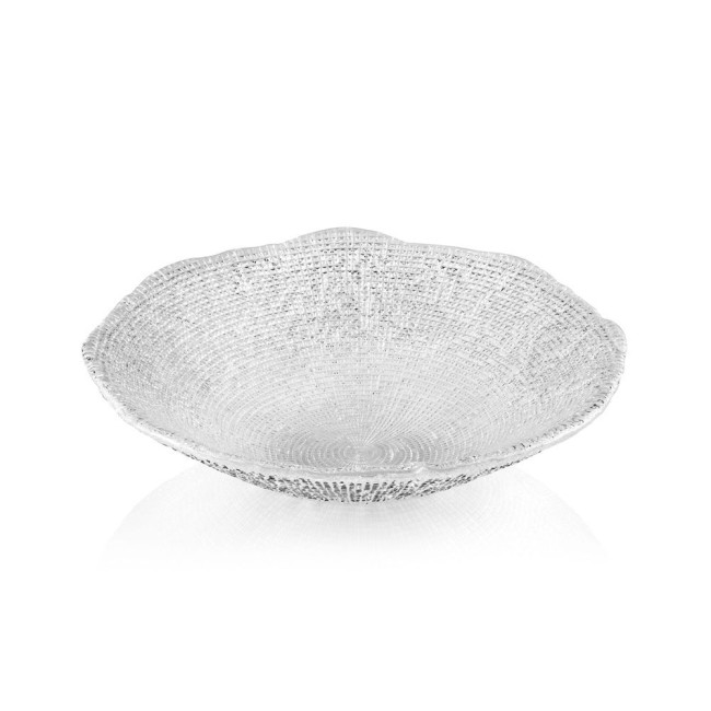 Insalatiera Diamanté Ø33 cm – Vetro Pressato Trasparente