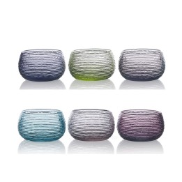 Ivv Set di 6 coppette in vetro soffiato colori assortiti