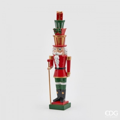 Statuetta Decorativa Soldatino Schiaccianoci con Cappello...