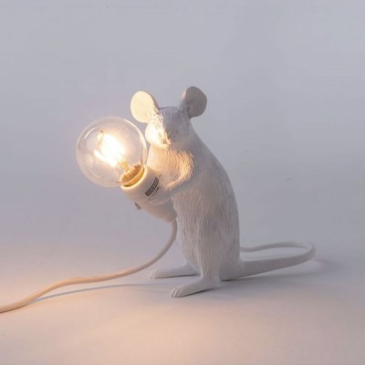 LAMPADA IN RESINA "MOUSE LAMP-MAC" Cm.5x15 h.12,5  2