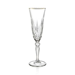 Brandani Set di 6 flute Gold and Gold in crystal glass