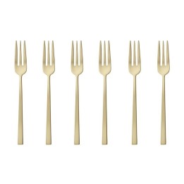 Sambonet Set di 6 forchettine Rock PVD Champagne Antique