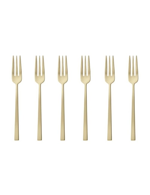 SET 6 FORCH. DOLCE ROCK PVD CHAMPAGNE ANTIQUE