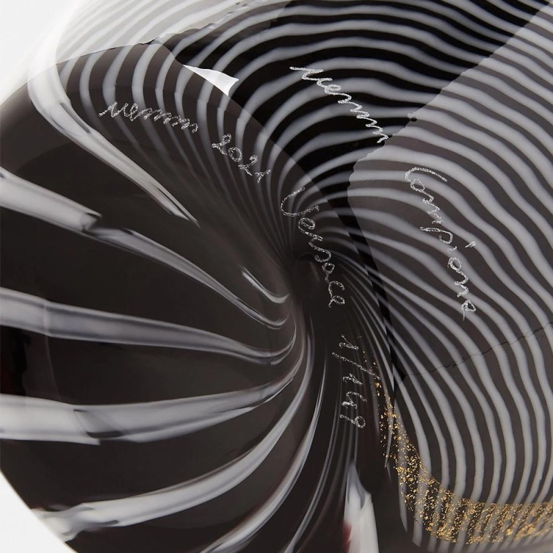 Vaso Versace Smoking Venini in Vetro di Murano...