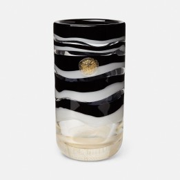 Venini Vaso Versace Gessato a fasce alto 27 cm