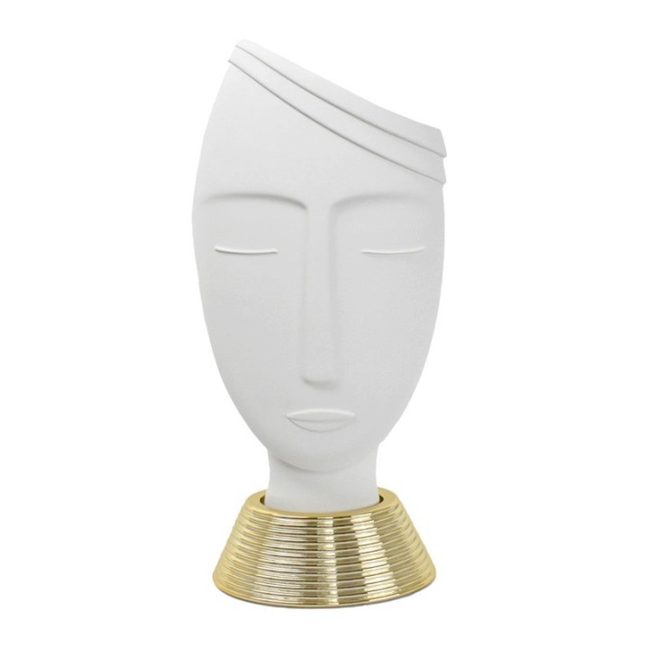 Bongelli Preziosi Vaso Testa Uomo bianco 45 cm
