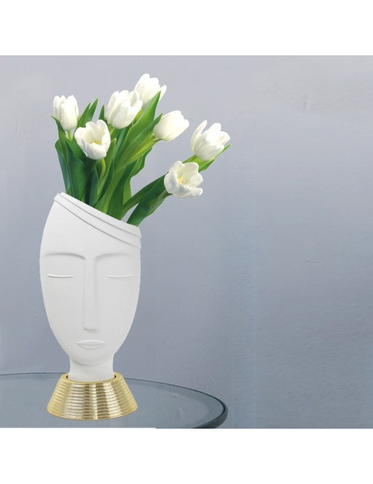 Vaso Testa Uomo H.45 – Bianco – Bongelli Preziosi