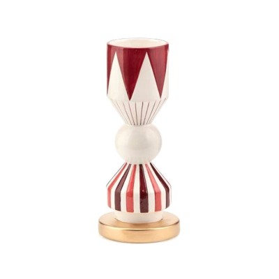 Vaso da Tavolo Geometrie Rosso in Ceramica H28 cm | EDG