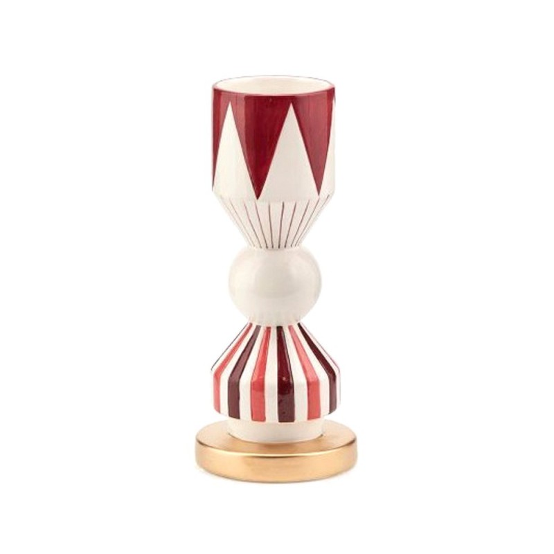 Vaso da Tavolo Geometrie Rosso in Ceramica H28 cm | EDG