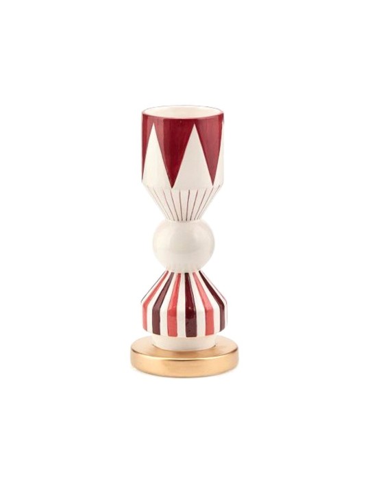 Vaso da Tavolo Geometrie Rosso in Ceramica H28 cm | EDG