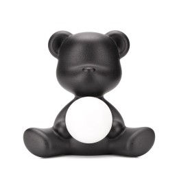 Qeeboo Teddy Girl LED ricaricabile nera