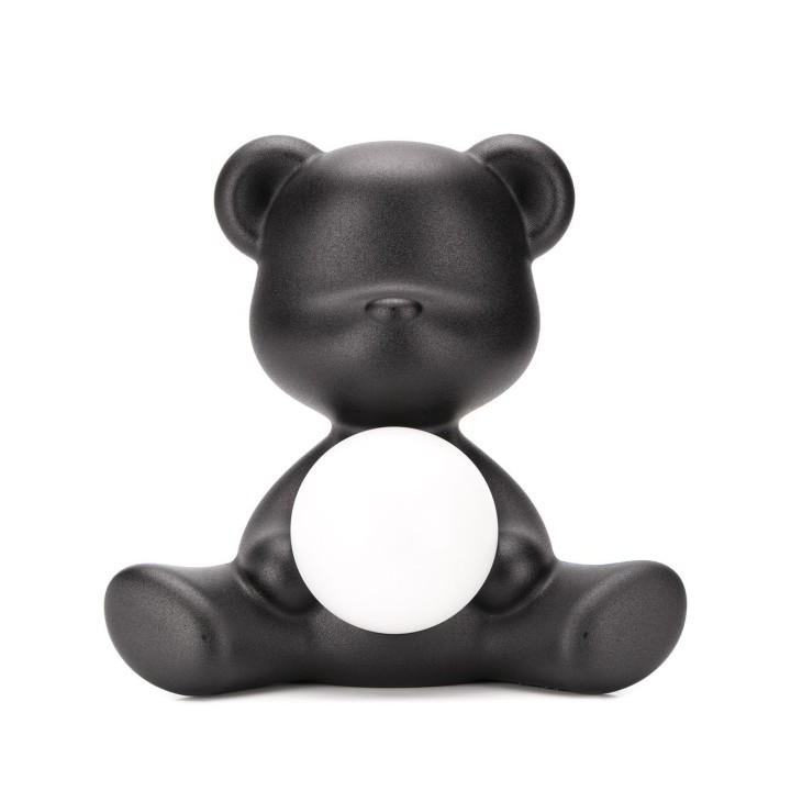 Qeeboo Teddy Girl LED ricaricabile nera
