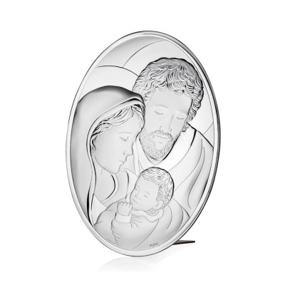 ICONA OVALE SACRA FAMIGLIA 36.3X50.3