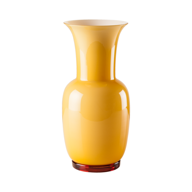 Vaso Opalino Venini Ambra e Lattimo – Vetro di Murano Iconico