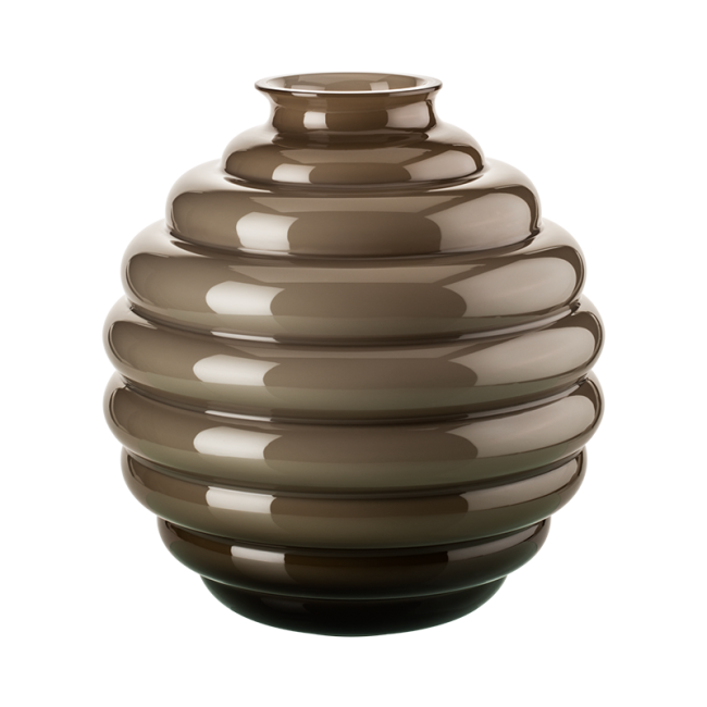 Vaso Deco Venini Talpa in Vetro di Murano Opalino – Design Iconico