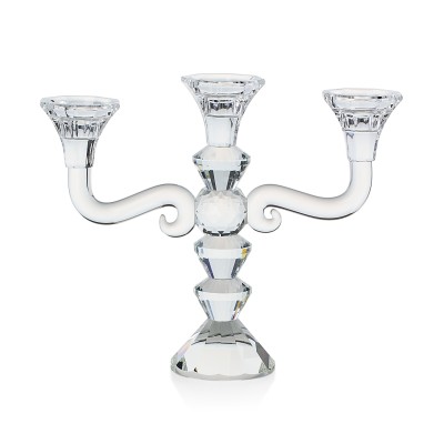 Candeliere Tre Fiamme Emò Italia Collezione Ghiaccio 21 cm