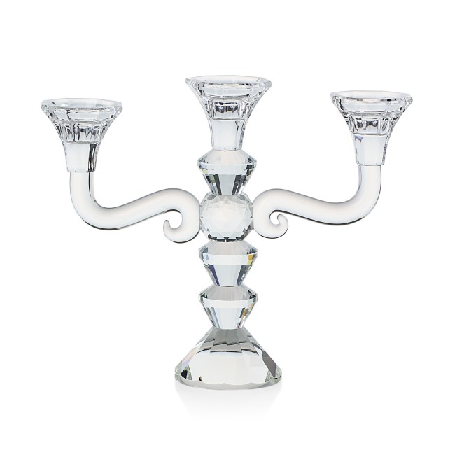 Candeliere Tre Fiamme Emò Italia Collezione Ghiaccio 21 cm