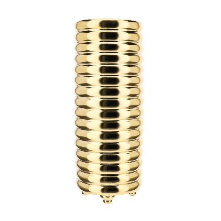 Hervit Vaso cilindro oro 19X47CM