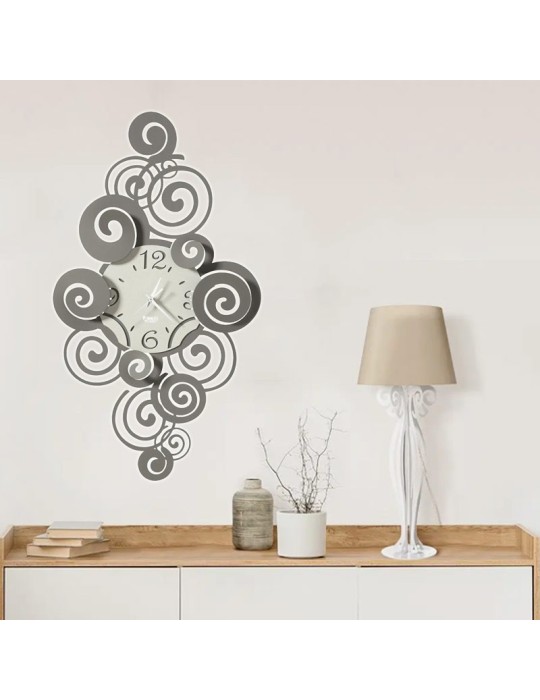 Orologio da Parete Arabesque Arte e Mestieri Fango Avorio