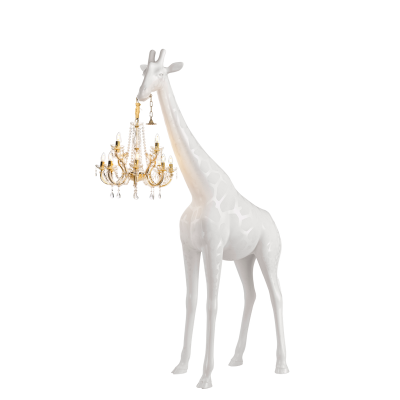 Qeeboo lampada Giraffa In Love M WHITE