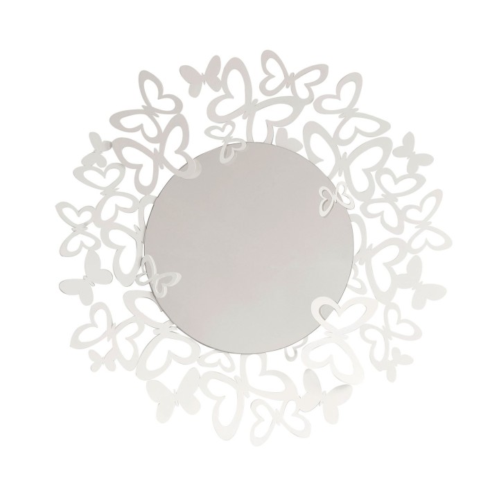 Arti e Mestieri Specchio Butterfly Storm bianco Ø 86 cm